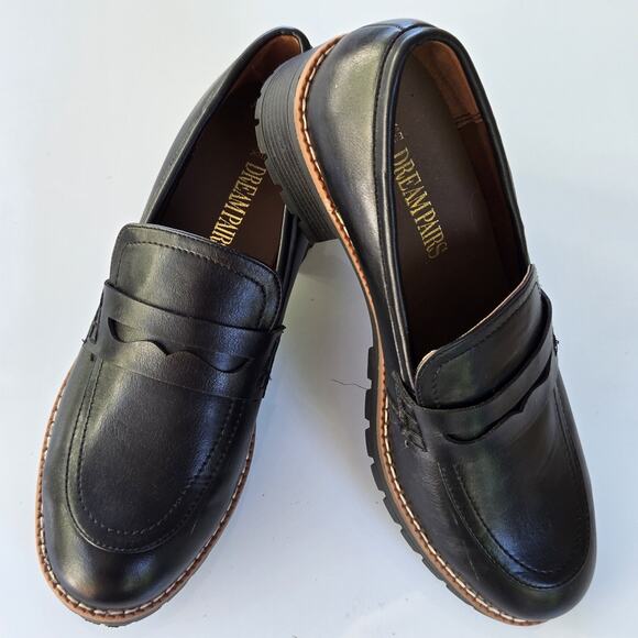 Dream Pairs Shoes - Dream Pairs Women Slip On Platform Chunky Penny Loafers‎ Casual Shoes Sz 8